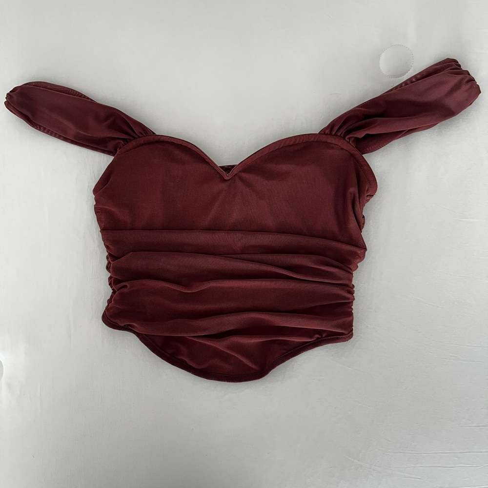 SHEIN Brown Crop Top